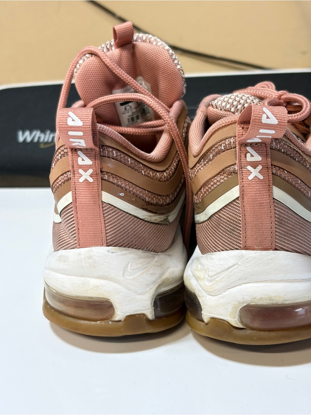 Nike Air Max 97 Ultra 17 Metallic Rose Gold Sneakers 8.5 - Picture 6 of 9